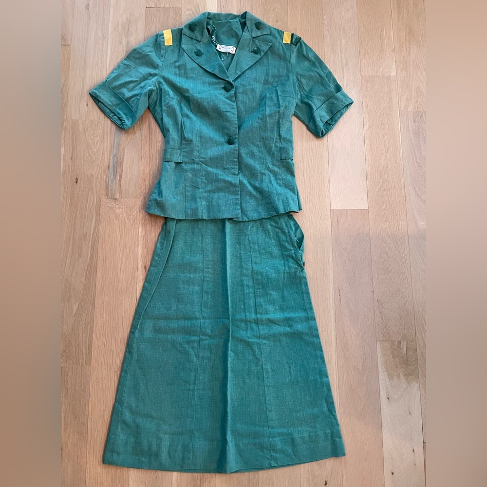 Vintage Girl Scouts leader uniform